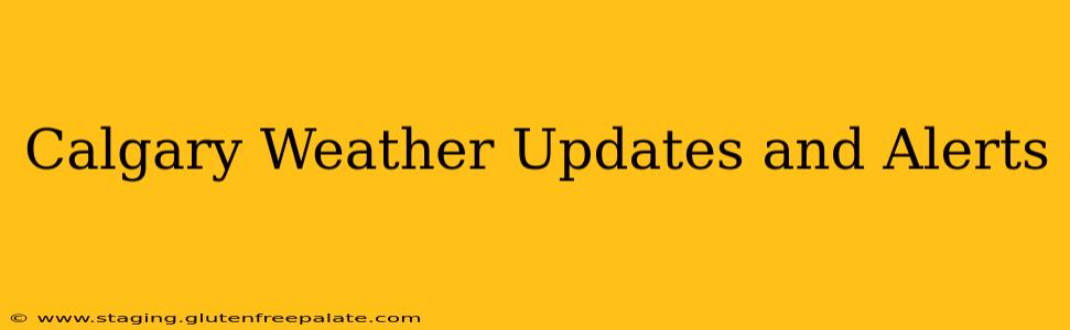 Calgary Weather Updates and Alerts