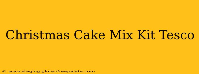Christmas Cake Mix Kit Tesco