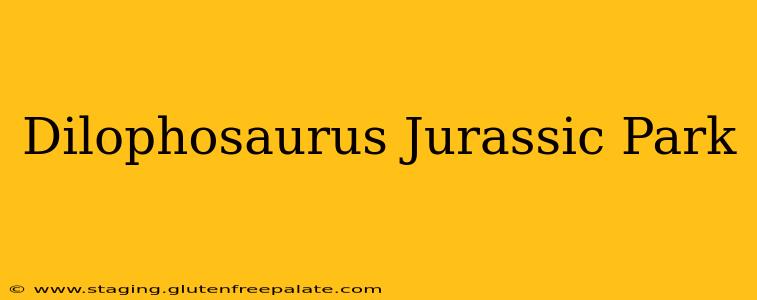 Dilophosaurus Jurassic Park