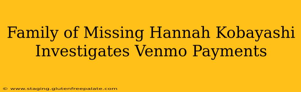 Family of Missing Hannah Kobayashi Investigates Venmo Payments