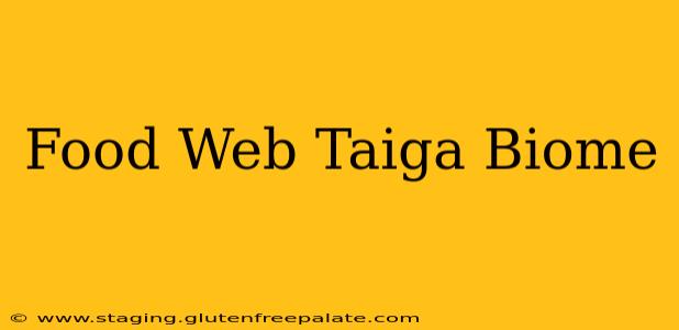 Food Web Taiga Biome