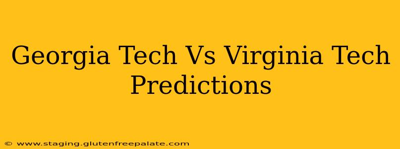 Georgia Tech Vs Virginia Tech Predictions
