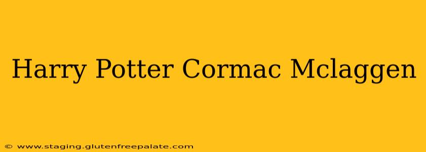 Harry Potter Cormac Mclaggen