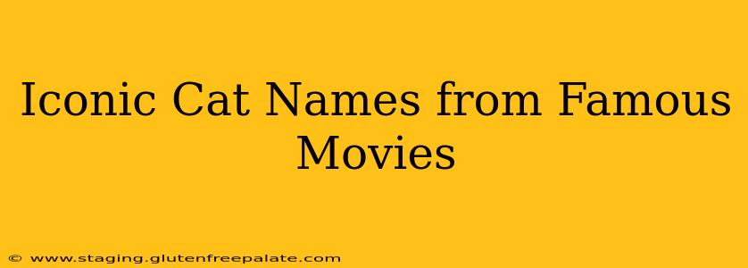 Iconic Cat Names from Famous Movies