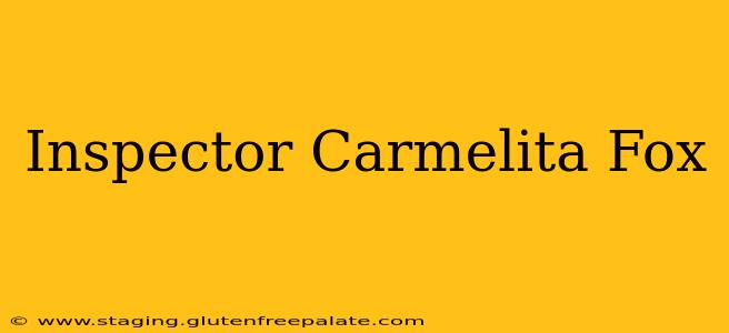 Inspector Carmelita Fox