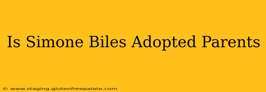 Is Simone Biles Adopted Parents