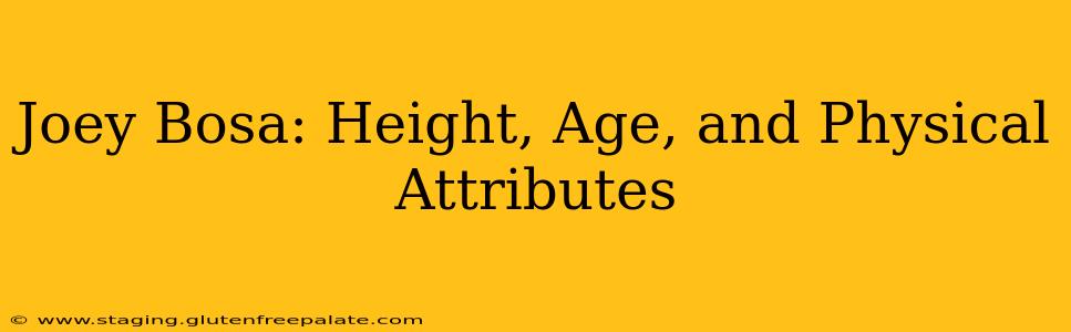 Joey Bosa: Height, Age, and Physical Attributes