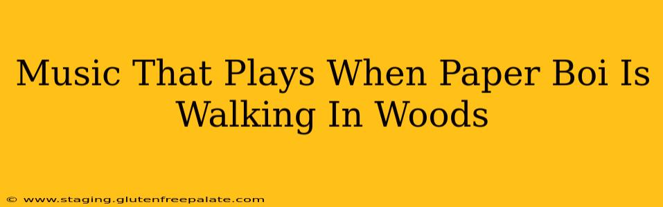 Music That Plays When Paper Boi Is Walking In Woods