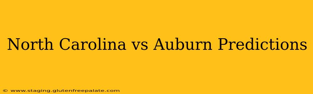 North Carolina vs Auburn Predictions