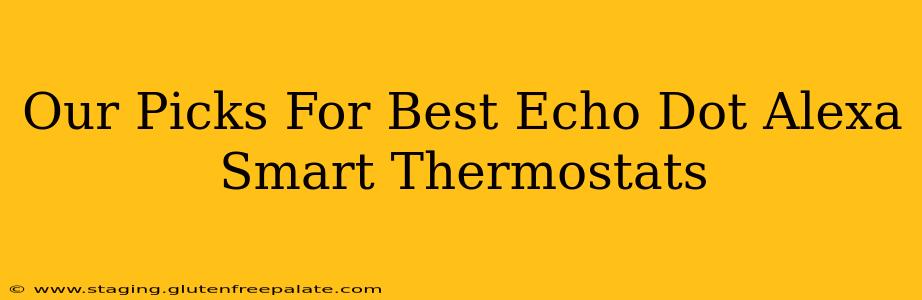 Our Picks For Best Echo Dot Alexa Smart Thermostats