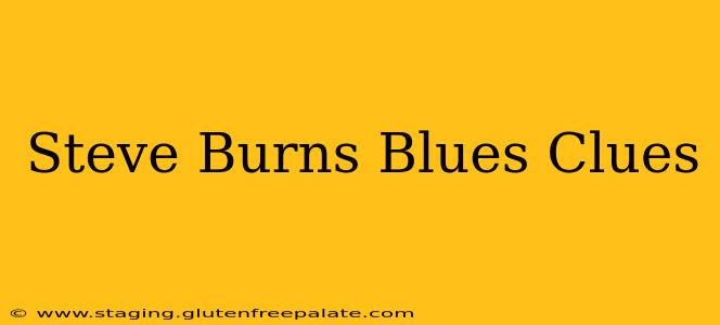 Steve Burns Blues Clues