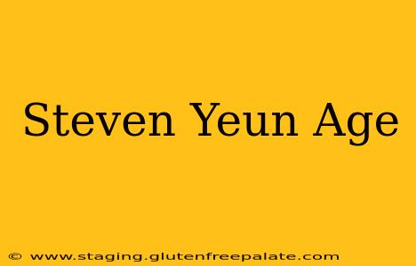 Steven Yeun Age