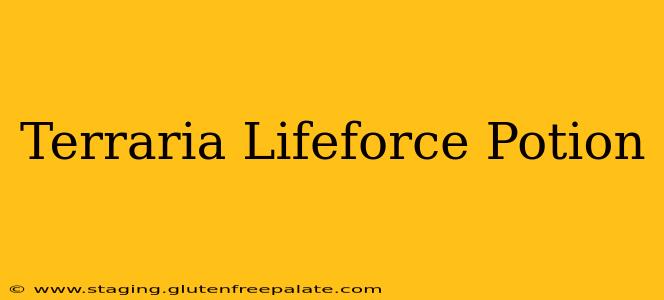 Terraria Lifeforce Potion