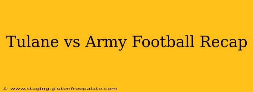 Tulane vs Army Football Recap