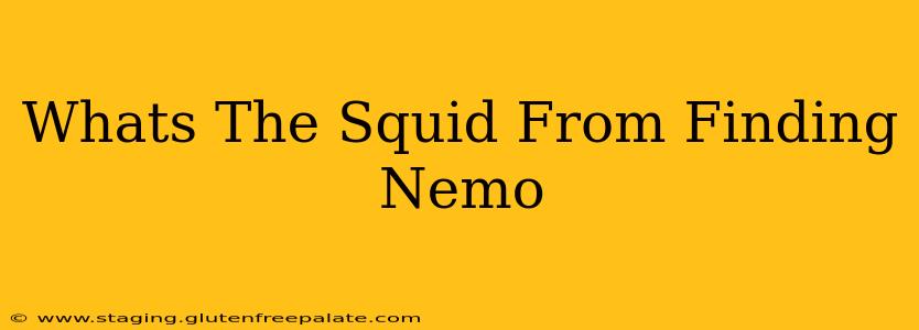 Whats The Squid From Finding Nemo