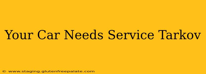 Your Car Needs Service Tarkov
